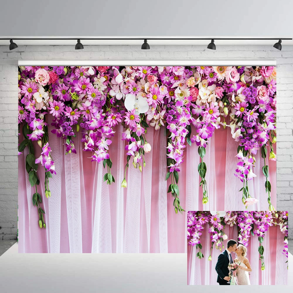 PRETYZOOM Flower Photography Background Photo Backdrops Studio Props Birthday Wedding Wall Decoration Purple PRETYZOOM Flower Photography Background Photo Backdrops Studio Props Birthday Wedding Wall Decoration Purple