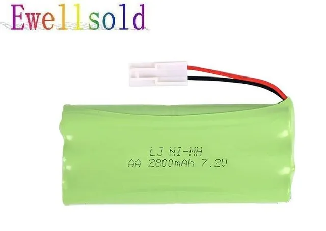 Ewellsold 7.2v 2800mAh Ni-MH AA rechargeable battery EL-2P plug for RC car RC truck RC boat RC tank  Ewellsold 7.2v 2800mAh Ni-MH AA rechargeable battery EL-2P plug for RC car RC truck RC boat RC tank