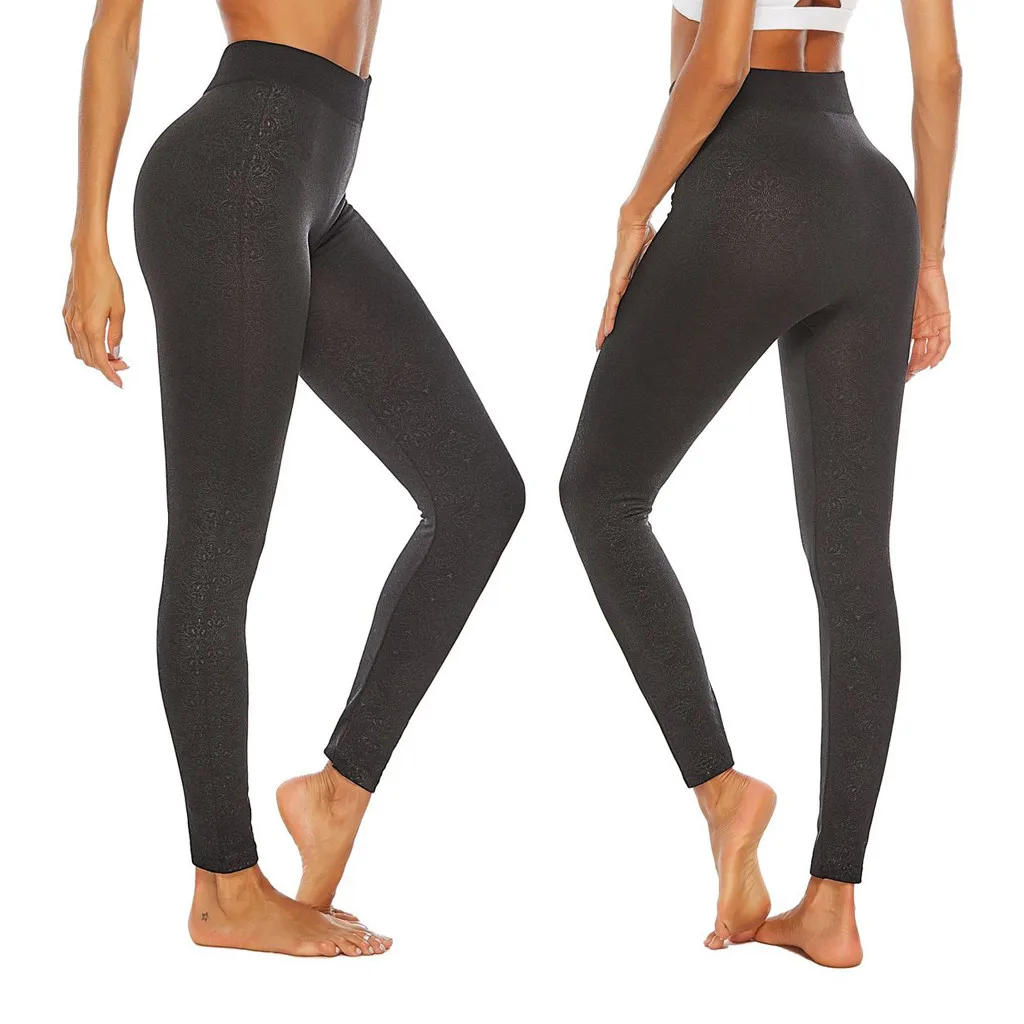 

High Waist Women's Yoga Pants Solid Color Workout Fitness Sport Running Yoga Leggings Sexy Push Up Gym Seamless Leggings Pants