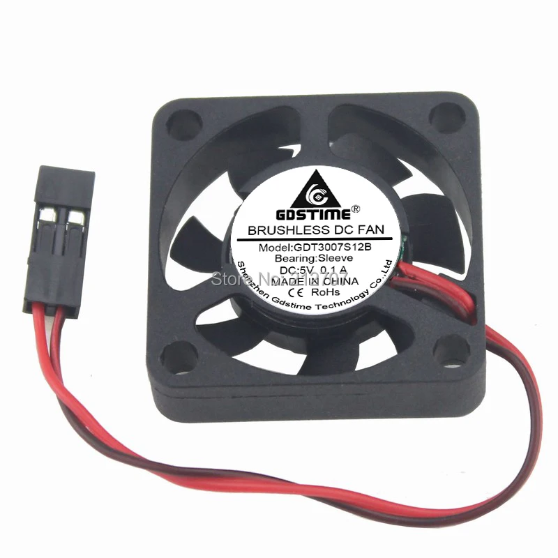

1PCS GDT 2Pin 30mm 3cm 3007 30x30x7mm 5V DC Mini Cooling Fan