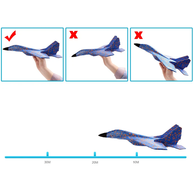 Детские игрушки самолеты ручной бросок Летающий планер самолеты DIY epp пена модель аэроплана упорный прорыв Спорт на открытом воздухе самолет TY0392