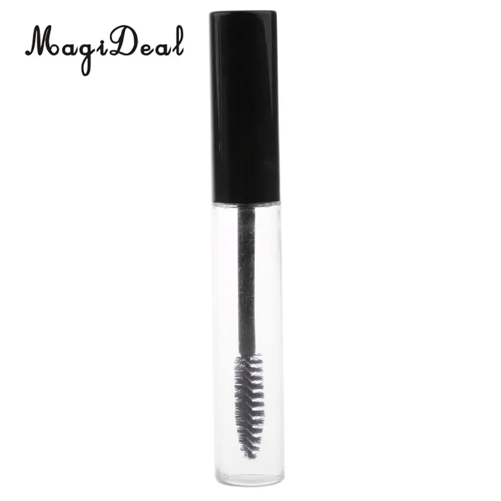 2 Pieces 10ml Mini Acrylic Empty Clear Lip Gloss Tube Lip Stick Bottle Container Lipgloss Tube Eyeliner Eyelash Split Bottle