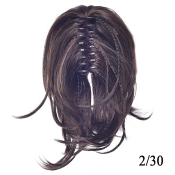 Soowee Braiding Hairpiece Synthetic Hair Blonde Black Clip In Hair Extension Curly Little Pony Tail Gray Claw Ponytail for Women 6