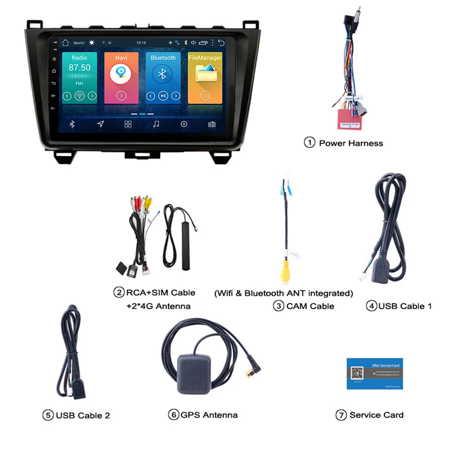 Best 9 inch 2.5D IPS Tempered HD multi-touch screen Android 8.1 NAVI for  MAZDA 6 2008-2015  with Bluetooth USB WIFI support SWC 1
