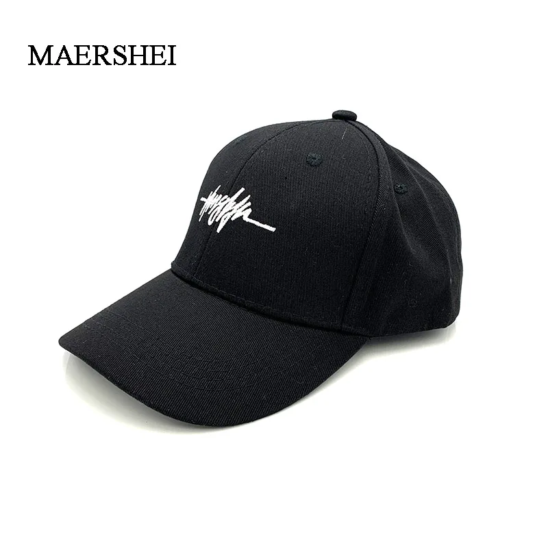 

MAERSHEI Korean women's Hat Cap Embroidery Letter Breathable mesh cap Casquette Homme Girls Out Shade Cap