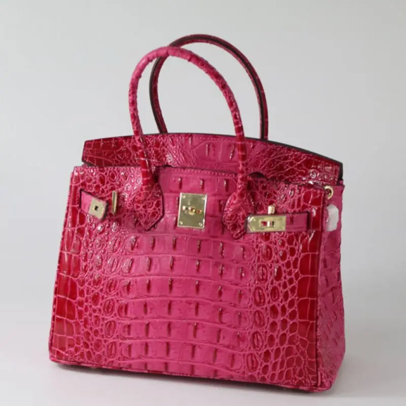 Tote freier blau Leder Raum Tasche himmel Neue Schulter Krokodil Echtem brown Mode Frauen schwarzes Beutel Rindsleder 9316 Damen Patten Handtaschen grau Beige gold blau Bag Messenger 2019 fgPqn1w