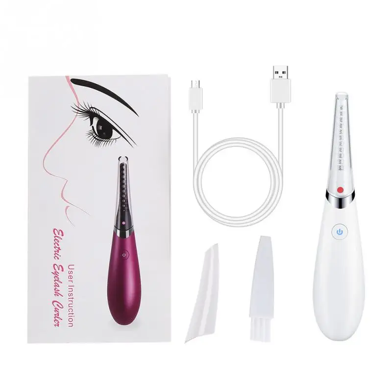 

Mini Electric USB Heated Eyelash Curler Double Heated Wire Eye lashes Curler Brush Eye Lashes Styling Curling Iron Makeup Tools