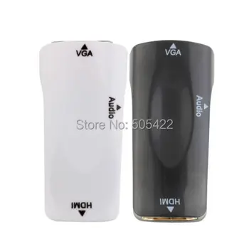 

DHL OR FEDEX shipping HDMI female to VGA Converter Adapter 1080P With Audio Cable For PS3 PC TV For Xbox 360 200pcs/lot
