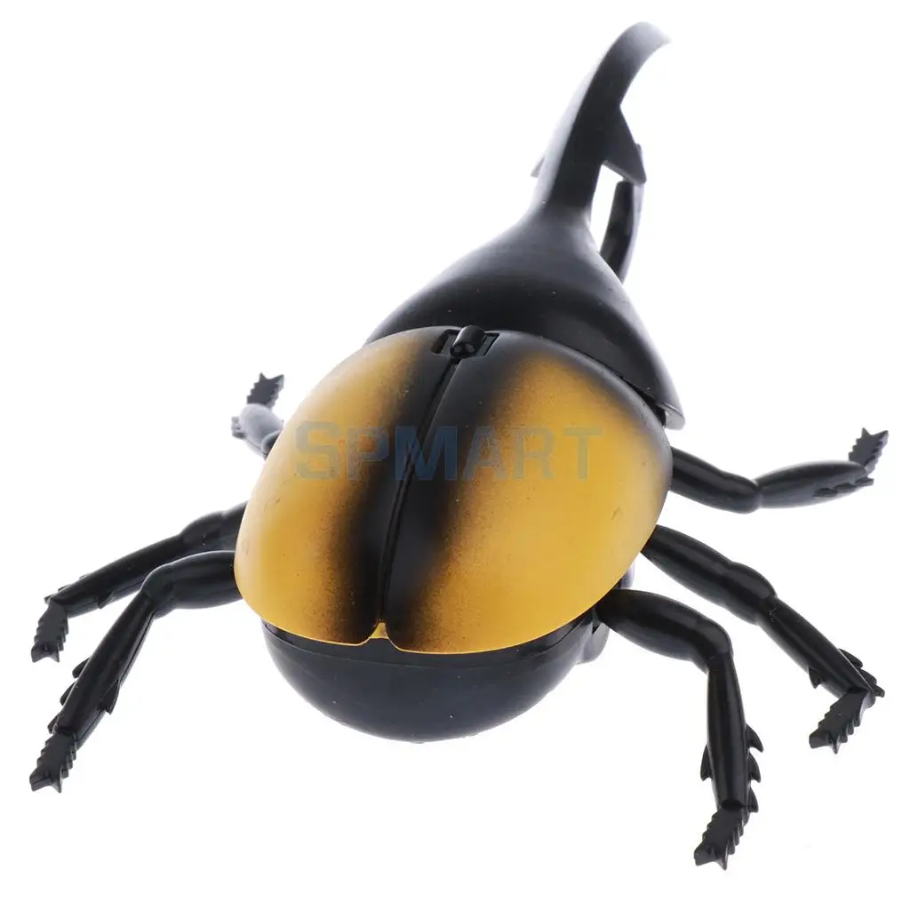 RC Infrared Remote Control Spider Prank Toys Insects Joke Scary Trick Gag Party Halloween Xmas Gift Kids Friends Cat Toy Yellow