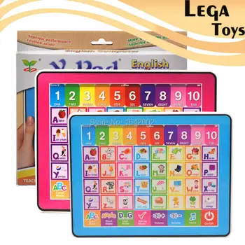 

English ABC Computer Educational Toys for Children,Ypad Learning Machine Kids Tablet Gift with 10 Number and 26 Alphabet Learn