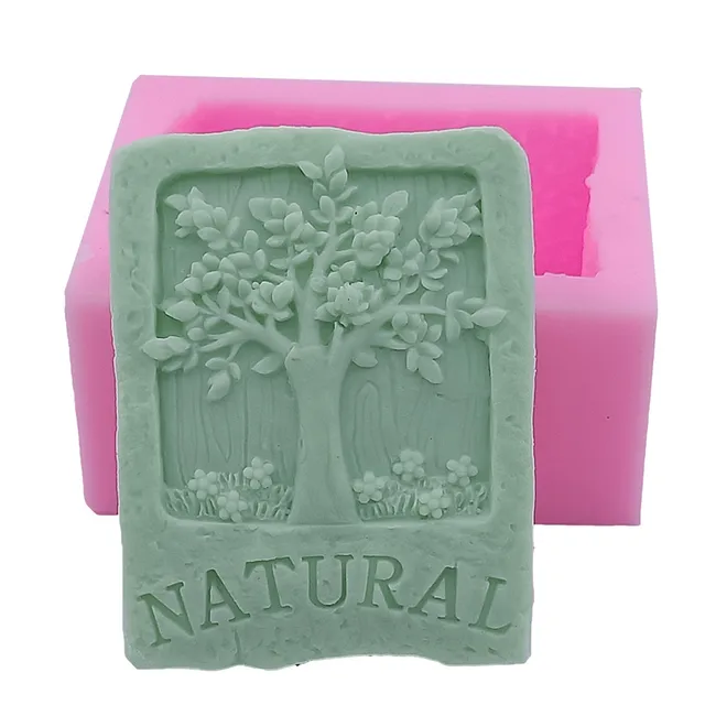 Tree Design Soap Mold Rectangle Silicone For Natural Bar Tree Design Soap Mold Rectangle Silicone For Natural Bar Food Grade Molds