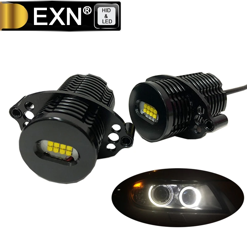 

80W 6000K-6500K White LED Angel Eyes Halo Ring Headlight Bulb For BMW E90LCI LED Marker Angel Eyes Light Error Free Canbus