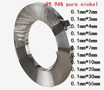 

0.5kg 0.1mm * 2mm Pure Nickel Plate Strap Strip Sheets 99.96% pure nickel for Battery Spot Welding Machine Welder Equipment