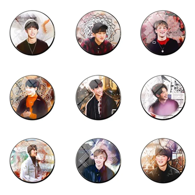 

1Piece Popular Chase Star Brooch Time Glass Brooch Concert Character Print Tattoo Pin