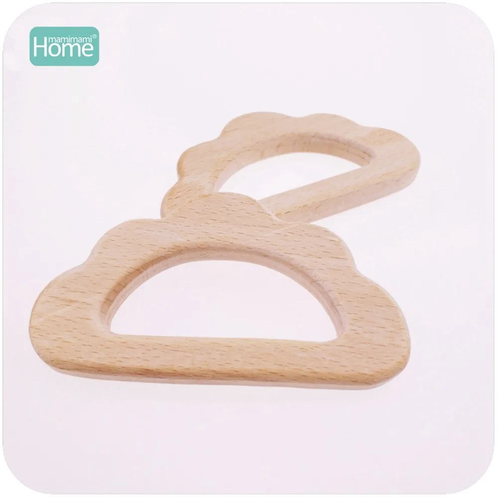 MamimamiHome Baby Toys Big Size Cloud 20pc Can Chew Beech Wood Toys For Children Baby Nursing Accessories Wooden Rattles