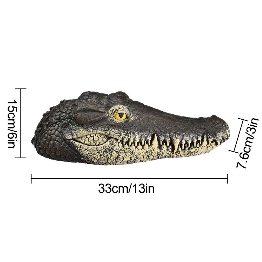 Голова аллигатора манок пруд поплавок моделирование кукла сад голова крокодила украшения диски утки