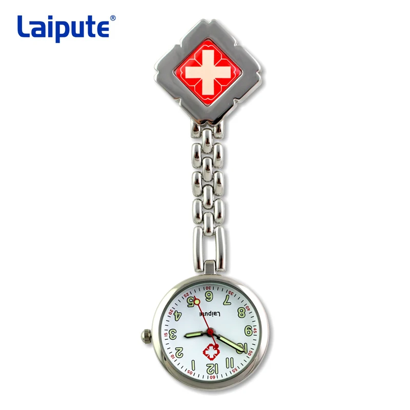 Медсестра Доктор карманные часы кварцевые Красный Крест Брошь Медсестры Смотреть Fob висит медицинской