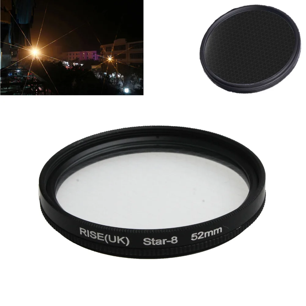 

new arrive 52MM 8 Point Star Filter Kit for Canon EF 18-55mm 50mm 85mm Camera Lens