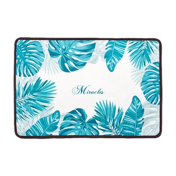 

Wind Green Plant Floor Mat Bathroom Mat Entry Door Door Mat Door Bathroom Absorbent Floor Mat Home
