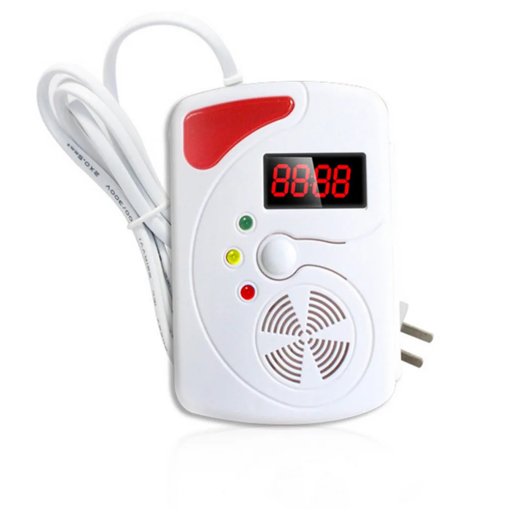 

Smart LED Digital Display Voice Gas Detector Gas Alarm System LPG Household Leakage Detector Sensor Detect Natural Gas Coal Gas