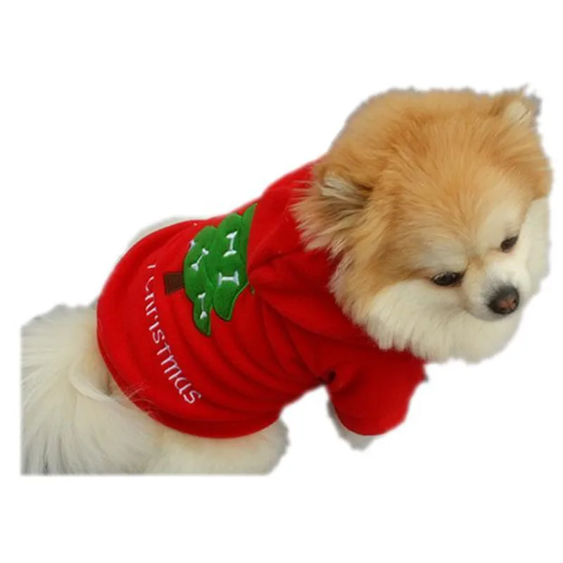 Рождество Pet Puppy Одежда для собак Костюмы Санта-Клауса верхняя одежда толстое пальто одежда nov2
