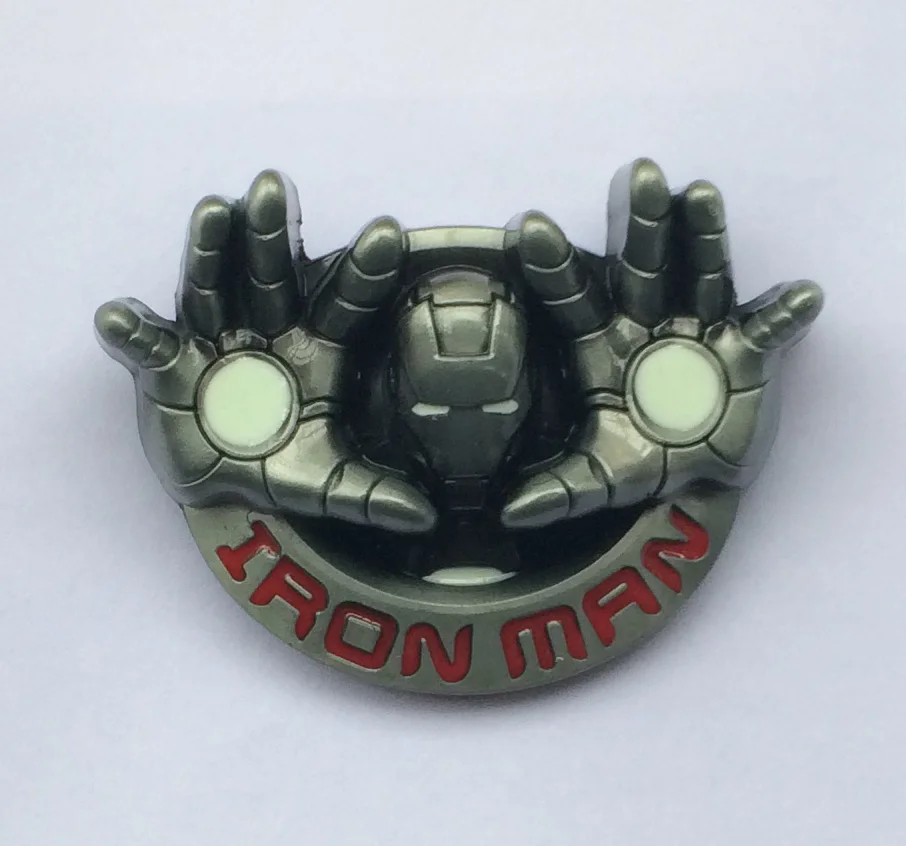 Iron man belt buckle with pewter finish SW-B419 suitable for 4cm wideth belt