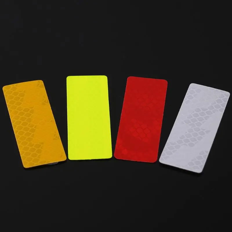 

2 Pcs Vehicle Car Reflective Warning Strip Tape Car Bumper Reflective Strips Secure Reflector Stickers Decals Car Styling