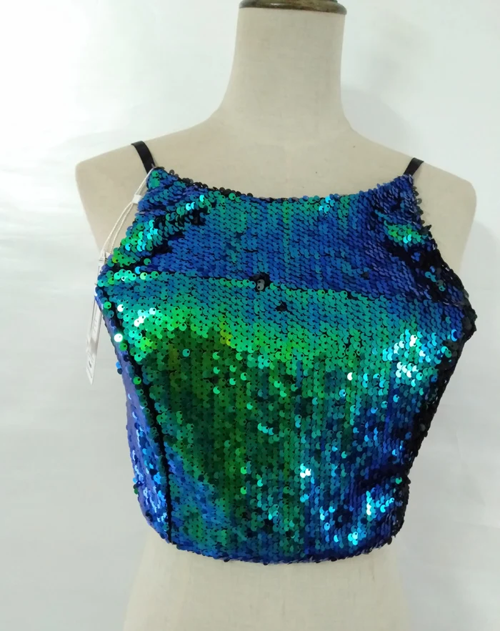 festival glitter tank top sequin crop top 15