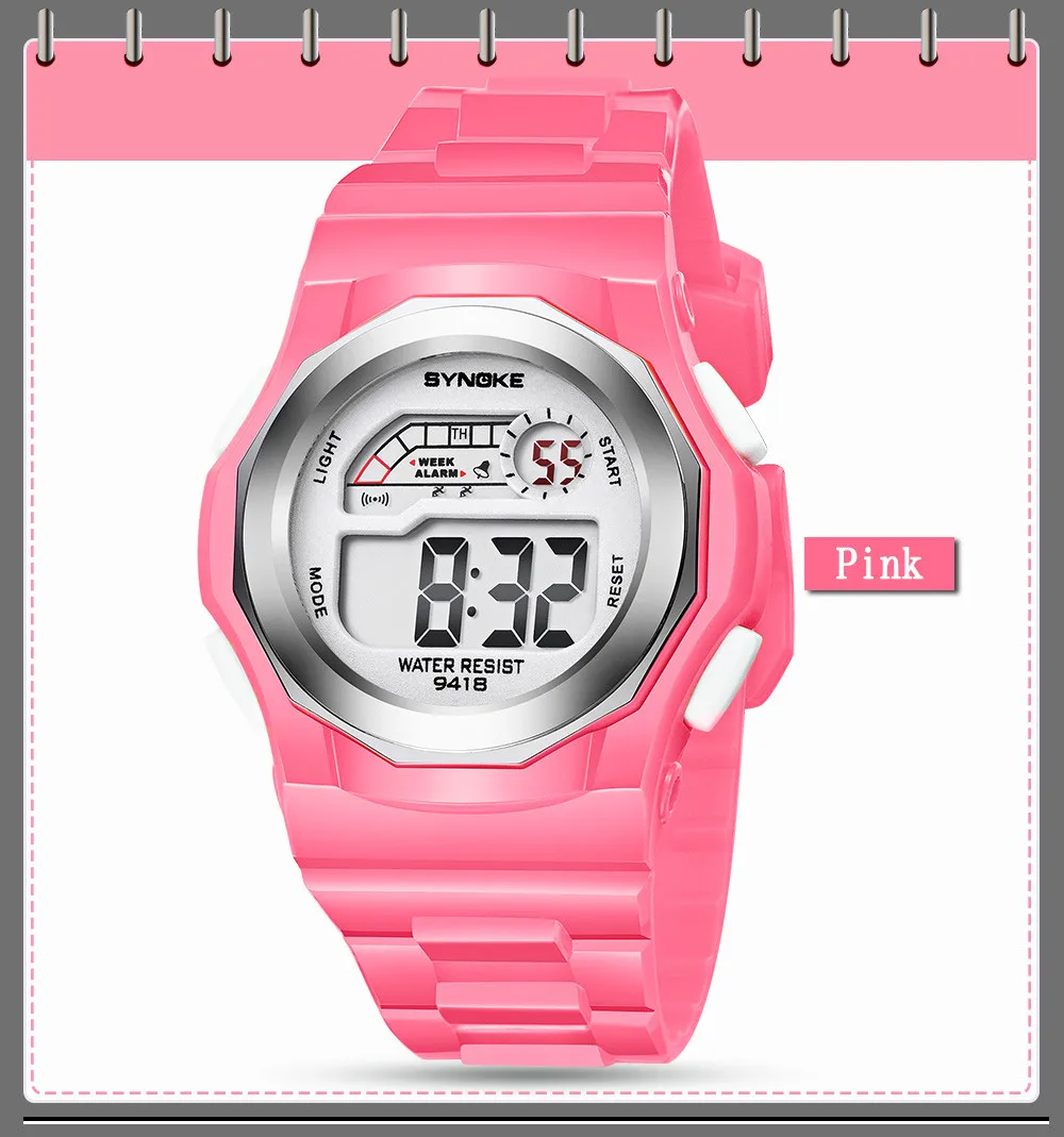 Детские наручные часы для мальчиков, спортивные часы со светодиодный цифровой датой, водостойкие часы, спортивные часы для мальчиков, relogio