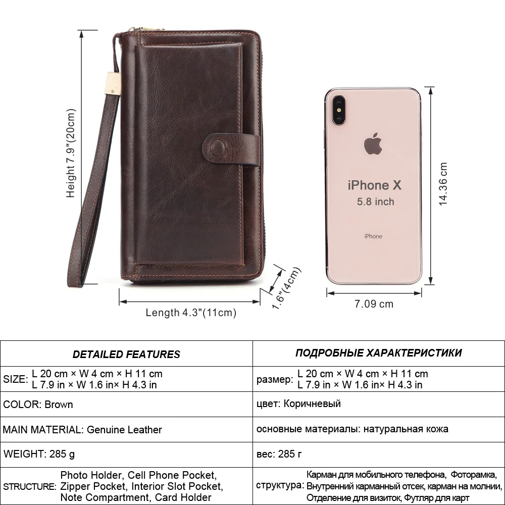 Цена MISFITS кошелек клатч из натуральной кожи, Мужской Длинный кошелек, роскошный бренд, мужская сумка для денег, дорожная сумка, кошелек с карманом...