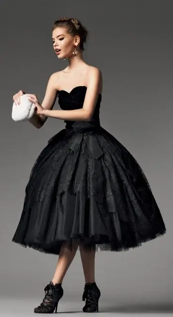 Off the Shoulder Short Black Cocktail Dress Sweetheart Black ...