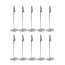 10 шт. место держатель для карт памятка Держатель клип фото держатель стол номер держатель серебро