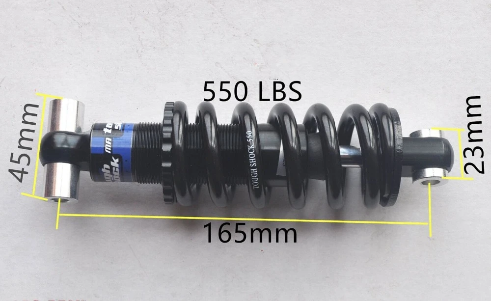 Ts 160mm Dh Downhill Mountain Bike Rear Spring Adjust Suspension Shock
