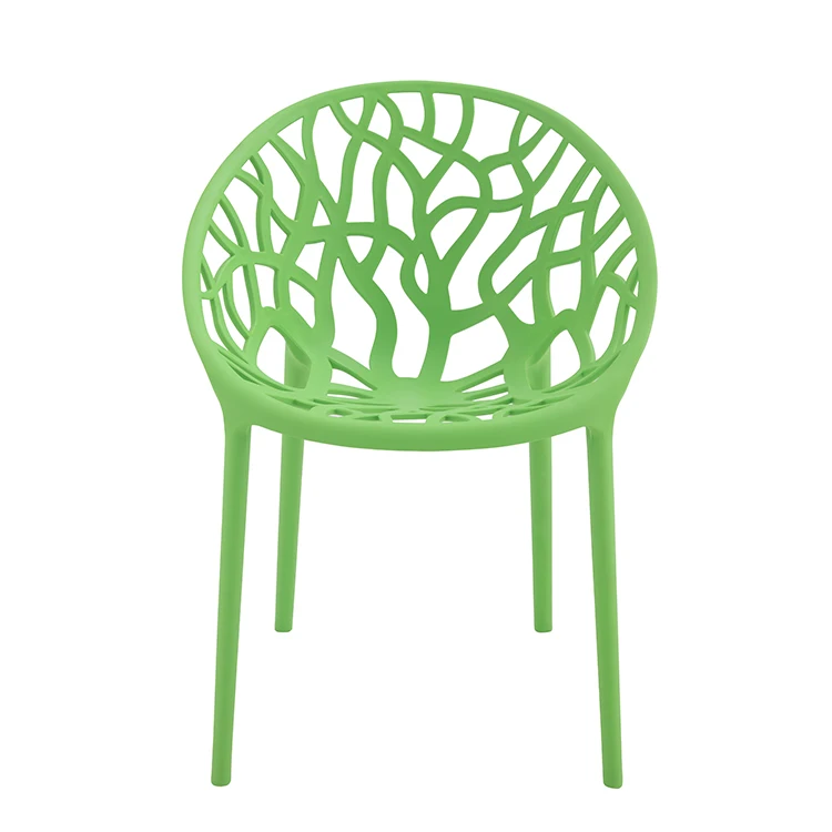 Comfortable restaurant outdoor garden chair stackable plastic