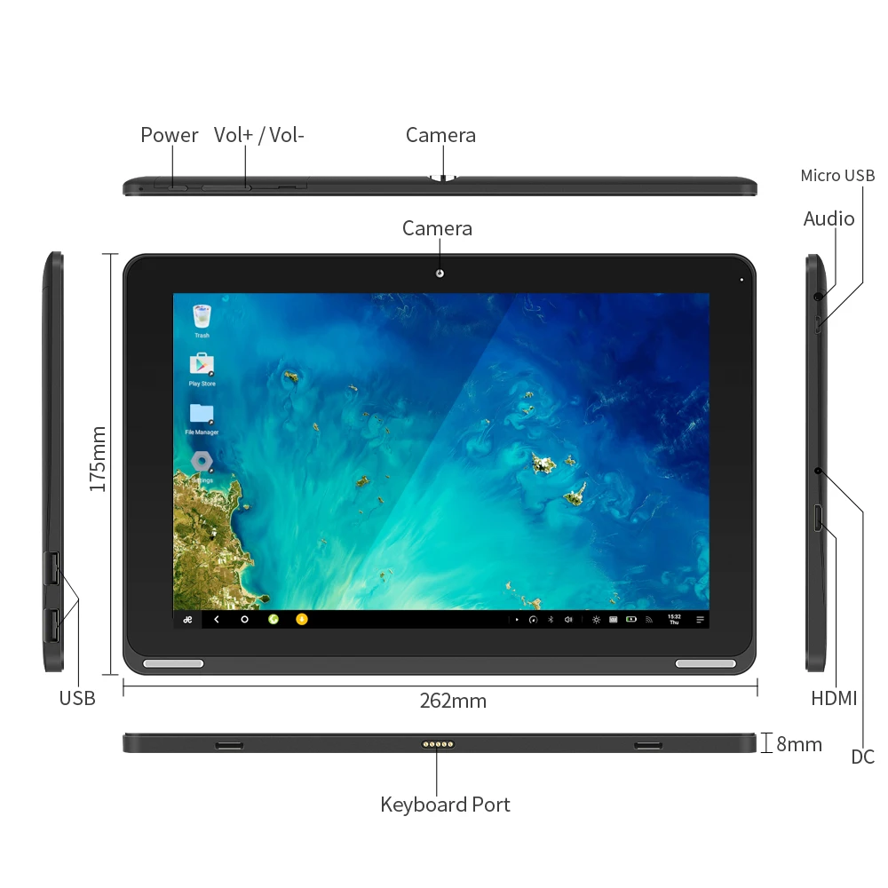 Новое поступление Yuntab B102 10,1 "Android 5,1 Tablet PC 4 ядра 800*1280 ips двойной Камера Поддержка SD/ MMC/TF 6000 мАч батареи