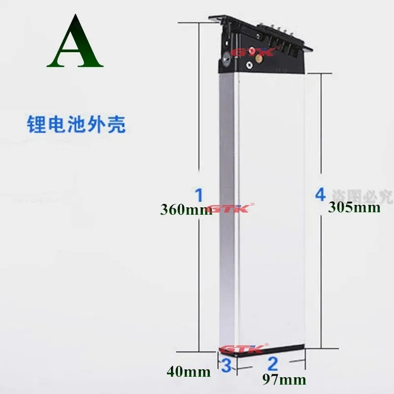 

Folding electric bicycle li-ion 36v 10Ah 8Ah ebike lithium battery aluminum for bbs motor 500w 250w + 2A charger EU US