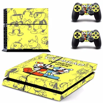 

Game Cuphead PS4 Skin Sticker Decal For Sony PlayStation 4 Console and 2 Controllers PS4 Skins Sticker Vinyl