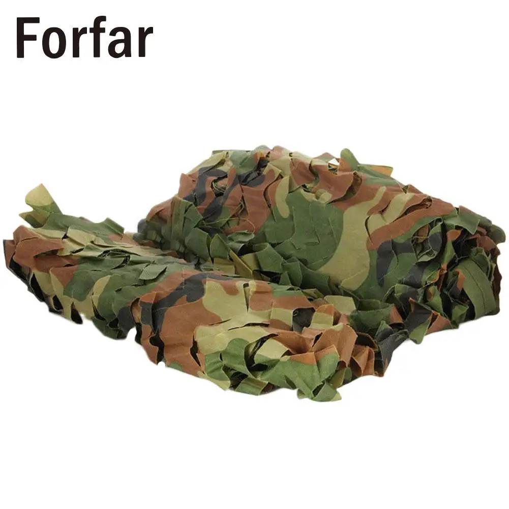 2 متر X 3.0 متر أكسفورد الغابة غطاء التمويه وودلاند كامو صافي الصيد سيارة المأوى