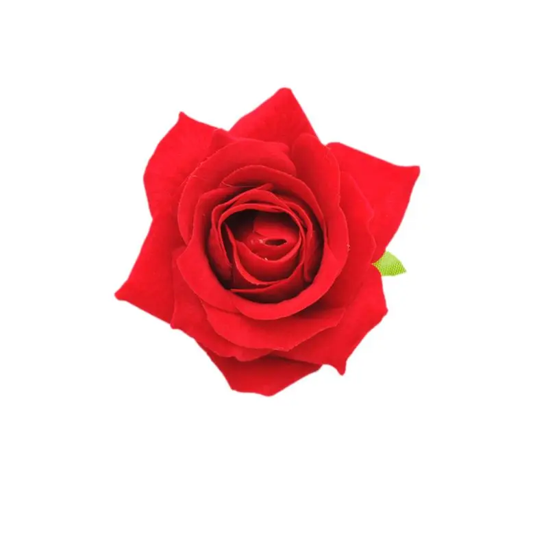 Женская бархатная тканевая заколка для волос Роза имитация искусственного цветка корсаж брошь Праздничная свадебная брошь фламенко танцор аксессуары для волос - Цвет: Red