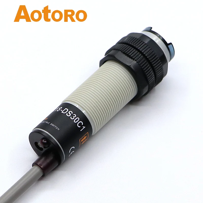 Фотоэлектрический датчик M18 ER18 DS30C1 npn Китай от поставщика обнаруживает