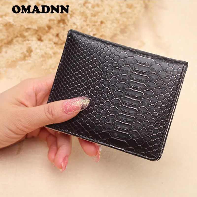 OMADNN Brand Designer Faux Leather Women Short Wallets Ladies Small