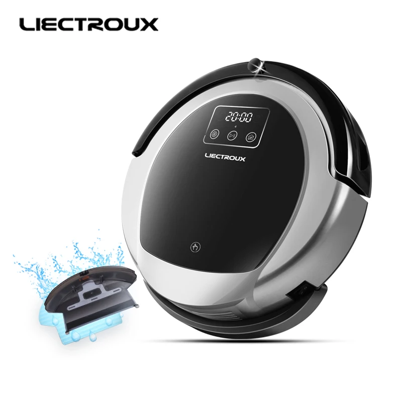 LIECTROUX B6009 Робот Пылесос wifi гироскоп Навигация картография влажная и сухая уборка
