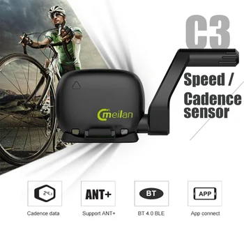

Meilan C3 Bike Speed/Cadence Sensor BT Waterproof IPX5 Bike Training Speedometer For Bicycle Bike Computer