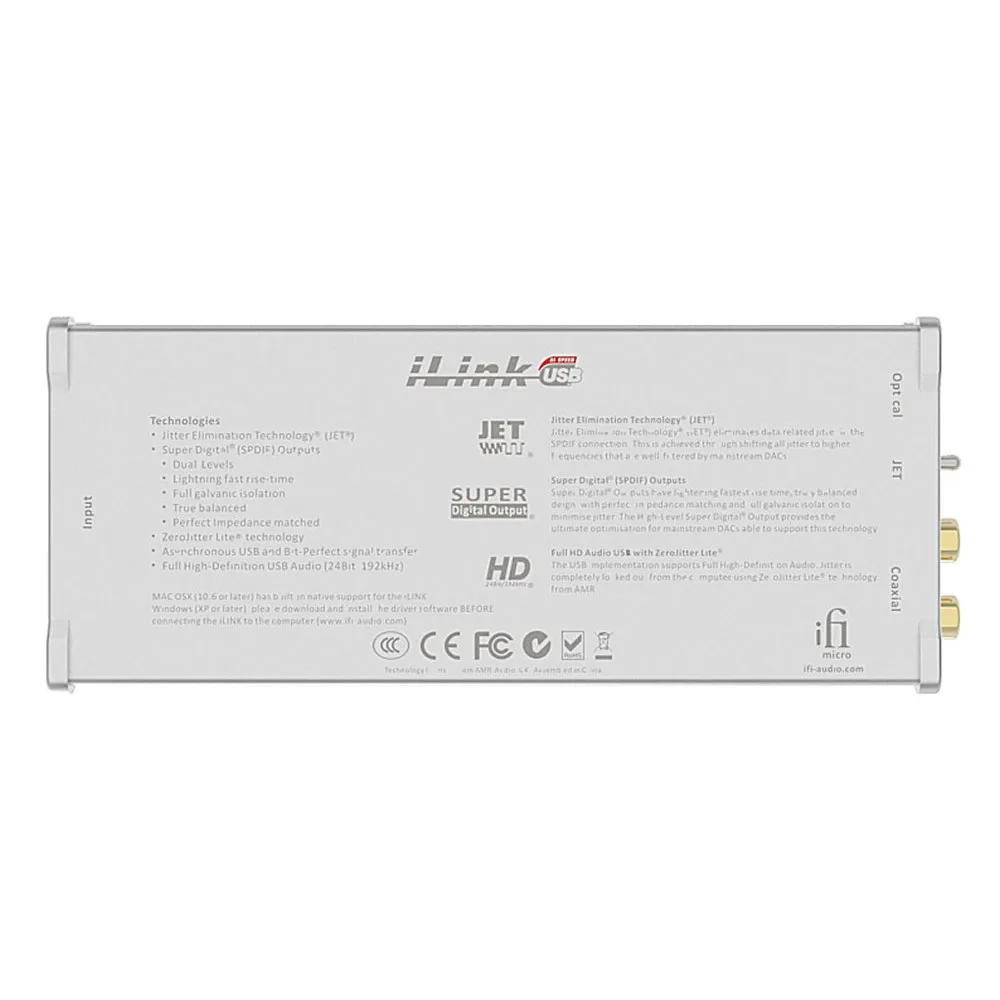 Аутентичный iFi аудио Micro-iLink 24 бит/192 кГц USB в конвертер SPDIF