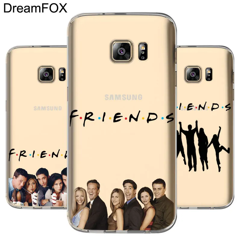 

DREAMFOX L586 Friends Soft TPU Silicone Case Cover For Samsung Galaxy Note S 3 4 5 6 7 8 9 Edge Plus Grand Prime