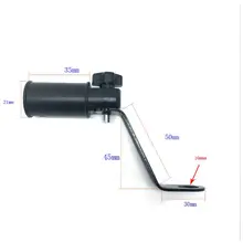 Motorcycle Rearview Mirror Clamp Mount Holder 10MM GPS Phone Bracket