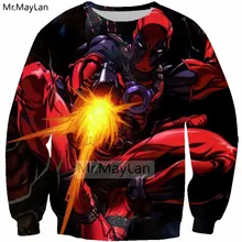 Movie Superhero Deadpool 3D Print Sweatshirts Men/Women Hip Hop Pullover Hoodies Boys Cool Streetwear Coat sudaderas para hombre