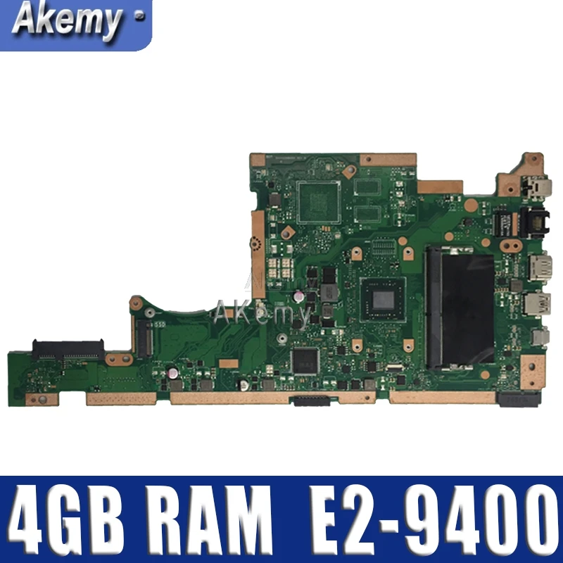 X505BA محمول اللوحة الأم ل ASUS X505B X505BA X505BP اللوحة 100% اختبار 4 GB RAM E2-9400 وحدة المعالجة المركزية