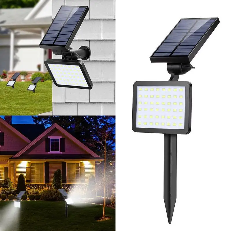 1 шт. 48LED Солнечный мощность Spotlight сад декоративная лампа для сада огни Открытый водостойкий