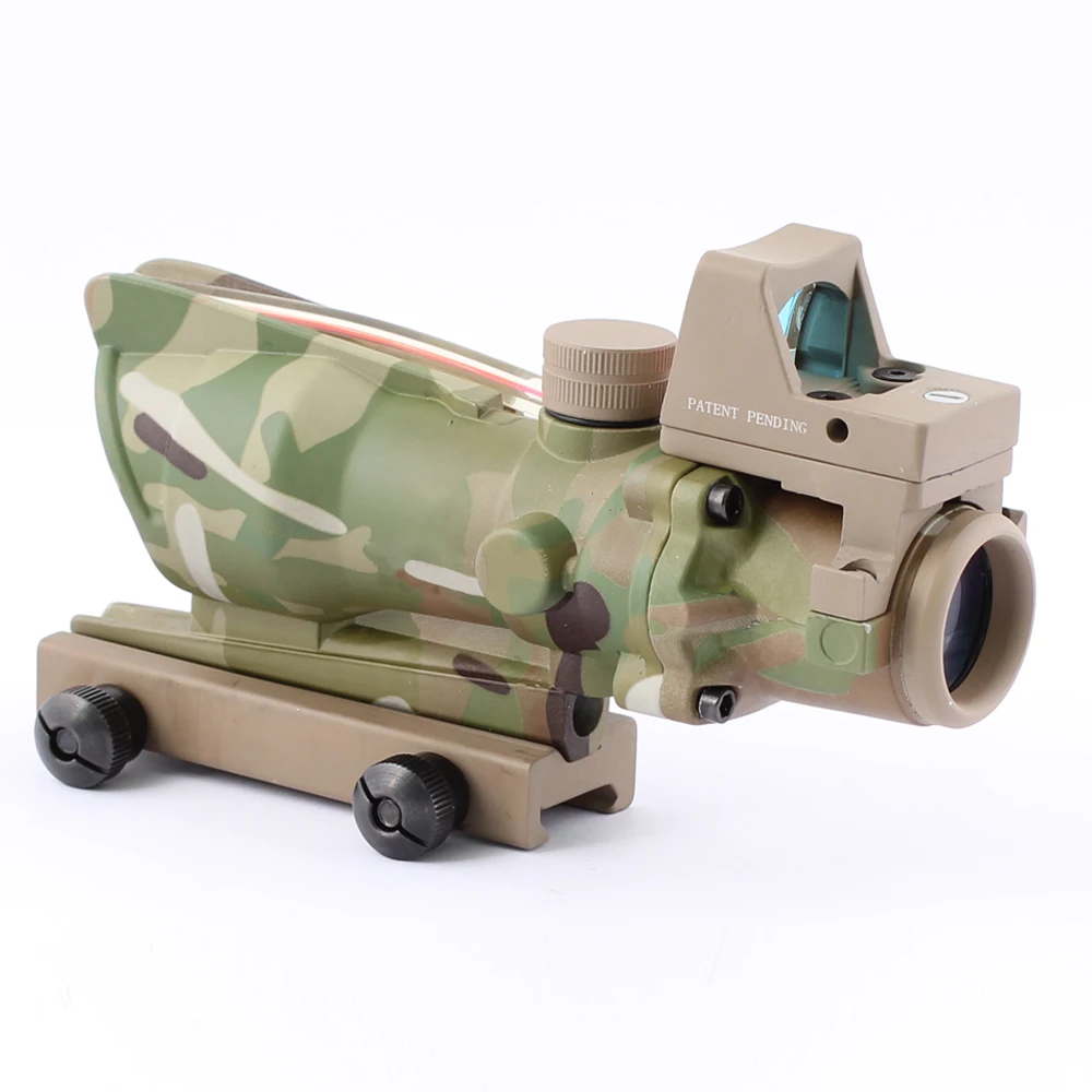 Спина оптика Охота Прицел ACOG 4x32 Red Fiber подсветкой RMR прицел для Открытый